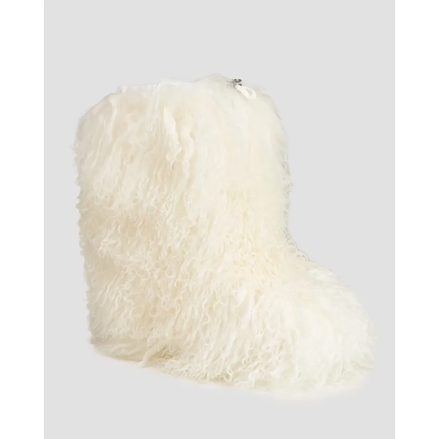 obrazek 1 Futrzaste śniegowce Yeti Damskie Bogner Les Arcs 3 B Białe BOGNER