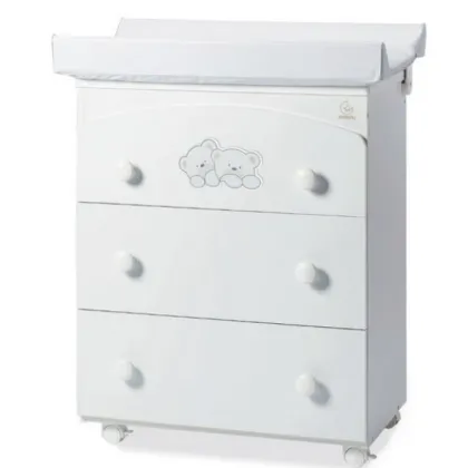 Zdjęcie Szykowna biała komoda do sypialni niemowlęcej - Italbaby