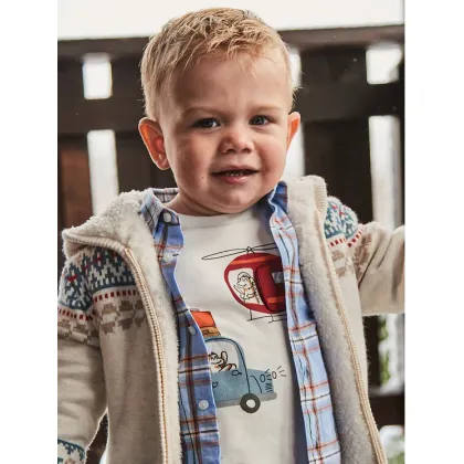 Zdjęcie Mayoral Bluzka 2038 Écru Regular Fit