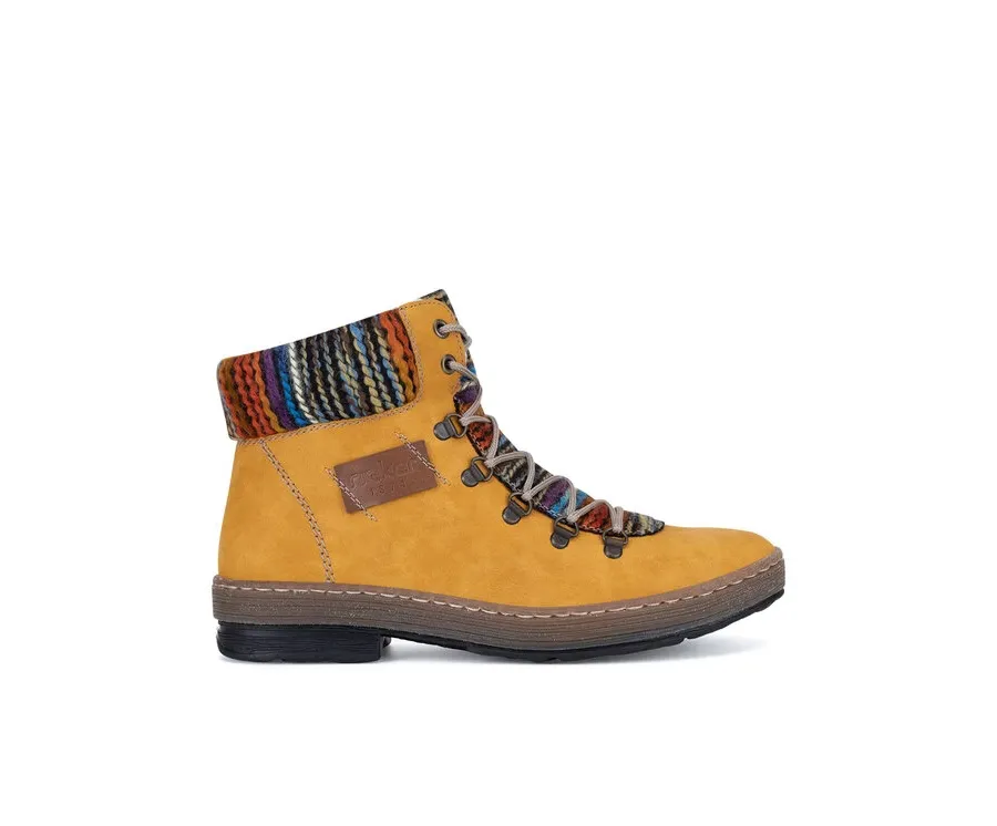 obrazek 1 Rieker Botki Z6743-68 Żółty