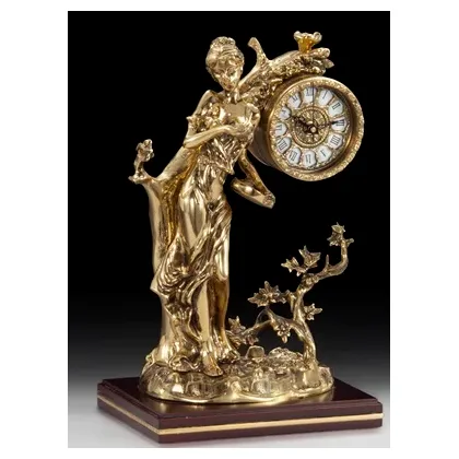 Picture Traditional bronze clock