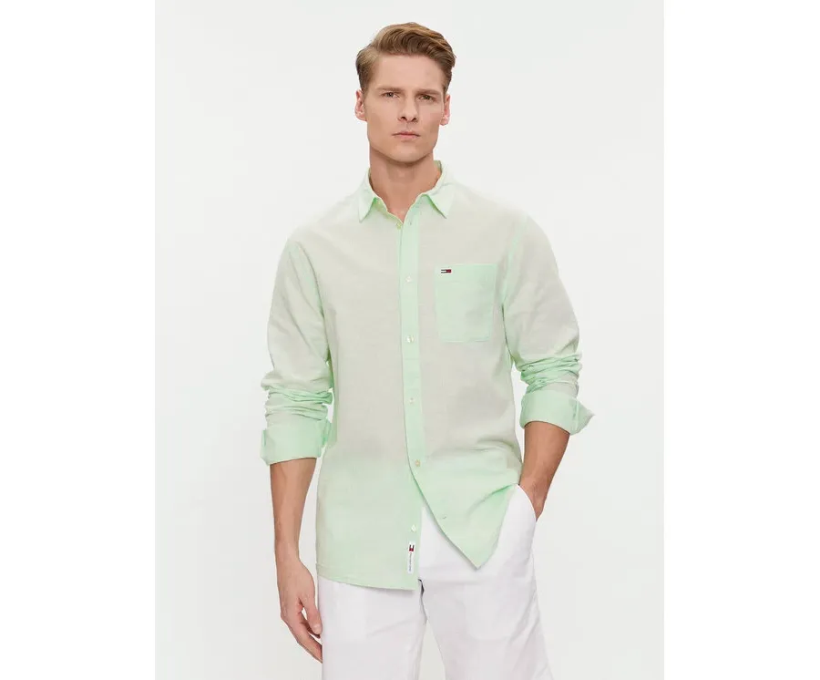 obrazek 1 Tommy Jeans Koszula DM0DM18962 Zielony Regular Fit