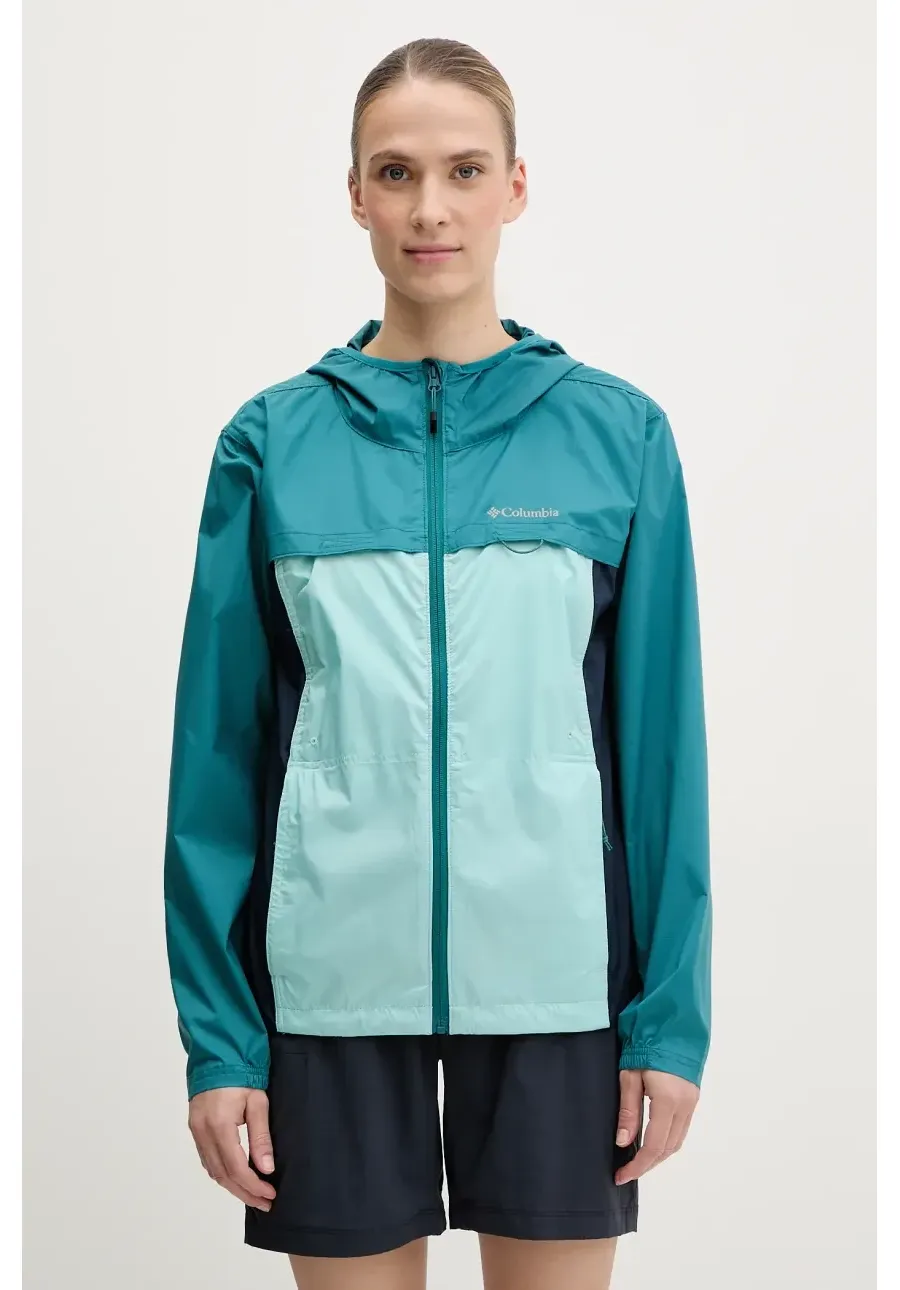 obrazek 1 Columbia kurtka outdoorowa Crested Canyon Windbreaker kolor turkusowy 2116481