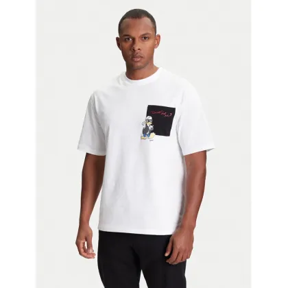 Zdjęcie KARL LAGERFELD T-Shirt 755097 553270 Biały Regular Fit