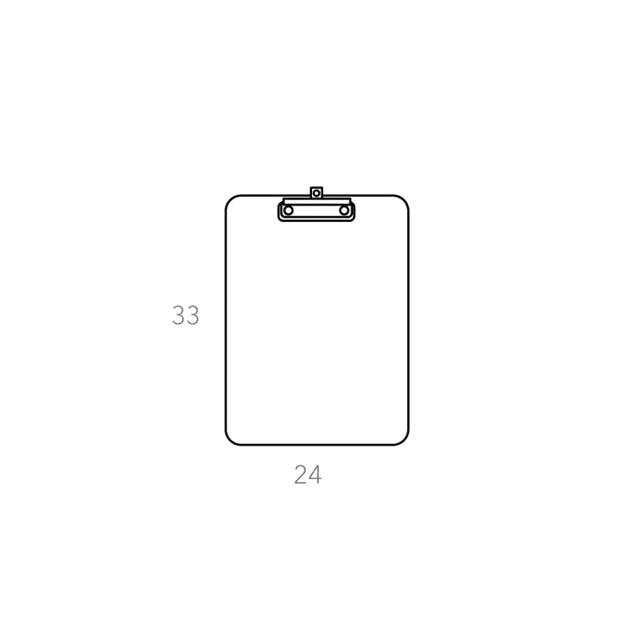 obrazek 2 Skórzany biały clipboard A4 23х31 cm