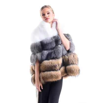 Picture Luxurious women's fox fur vest - A&A Vesa