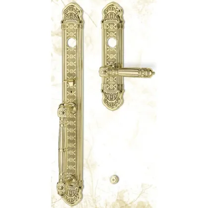 Zdjęcie Zdobiony zestaw - uchwyt drzwiowy i klamka – Il Paralume Marina