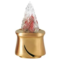 Picture A votive lamp for tombstones made of bronze