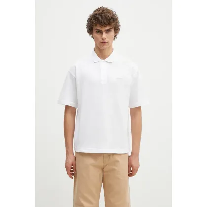 Zdjęcie Barbour polo bawełniane Dunand OS Polo Shirt kolor biały gładki MML1426