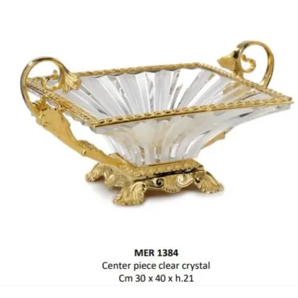 Zdjęcie Oryginalna misa dekoracyjna z kryształu na owoce