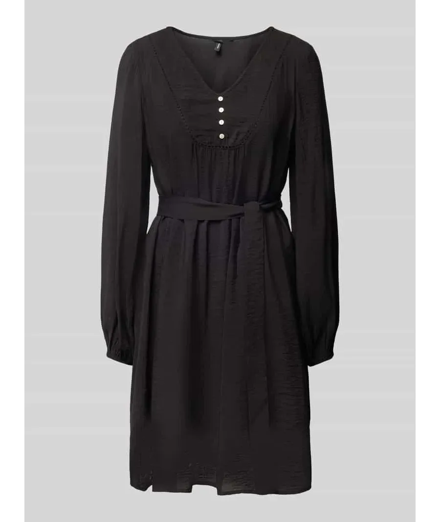 obrazek 1 Sukienka mini z wiązanym paskiem model ‘MIRA’