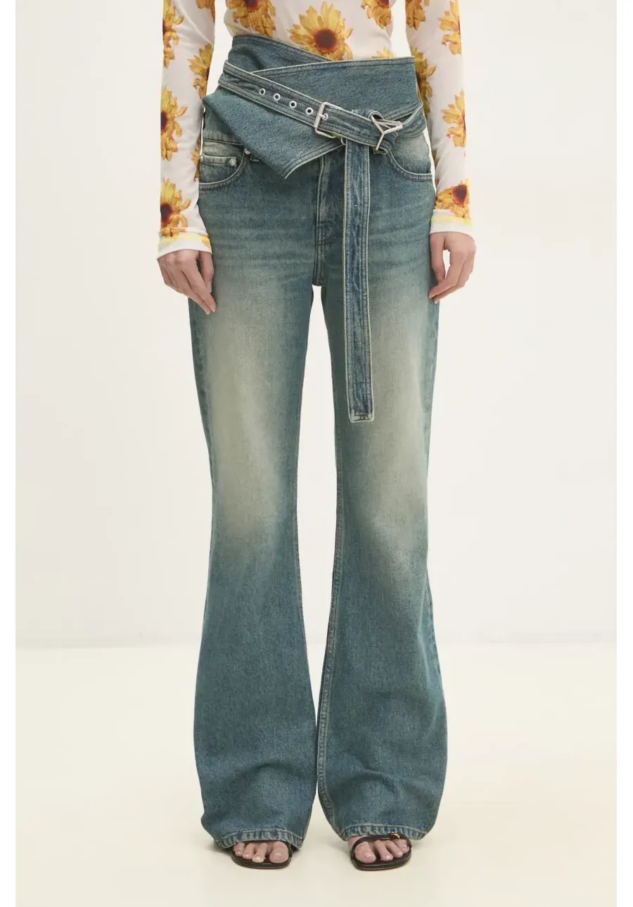 obrazek 1 Y/Project jeansy WRAP BELT JEANS damskie high waist 107PA006