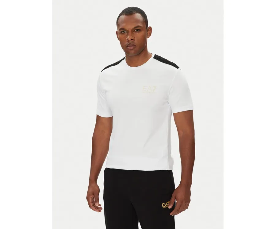 obrazek 1 EA7 Emporio Armani T-Shirt 7M000299 AF13739 U0002 Biały Slim Fit
