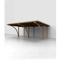 Zdjęcie Podwójna wiata na samochody 709×578 cm do ogrodu