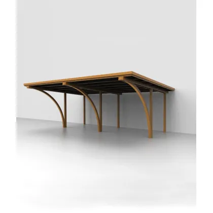 Picture Double carport 709×578 cm for the garden