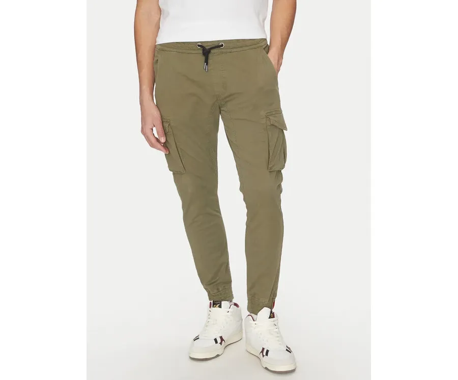 obrazek 1 Alpha Industries Joggery Twill 116202 Zielony Regular Fit