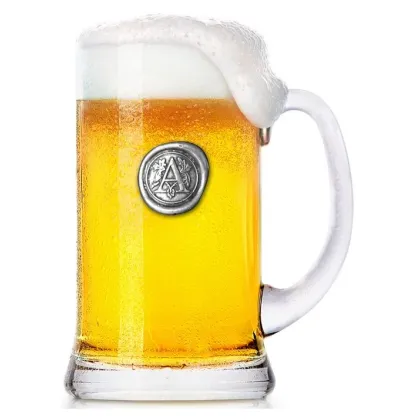 Picture Perfect as a gift - a beer mug with an initial