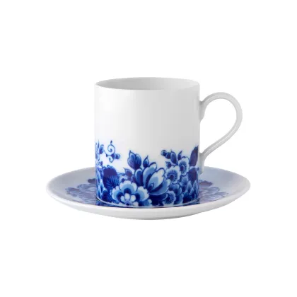 Picture Luxurious porcelain tea cup and saucer from the Blue Ming collection - 4 pieces - Vista Alegre