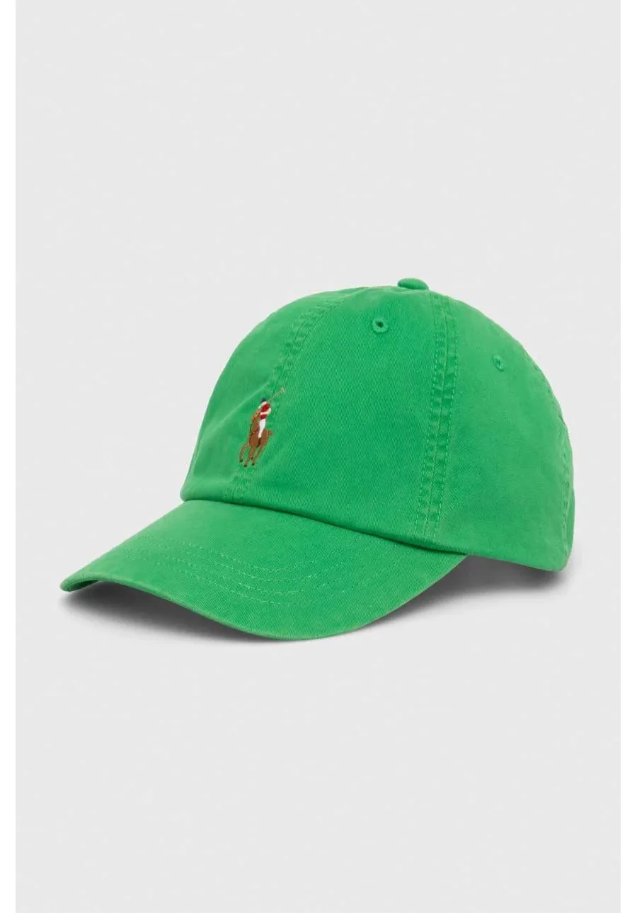 obrazek 1 Polo Ralph Lauren czapka z daszkiem kolor zielony gładka