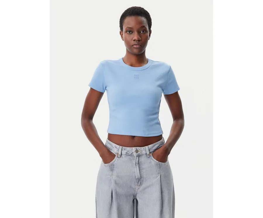 obrazek 1 HUGO T-Shirt Delanor 50512000 Niebieski Slim Fit