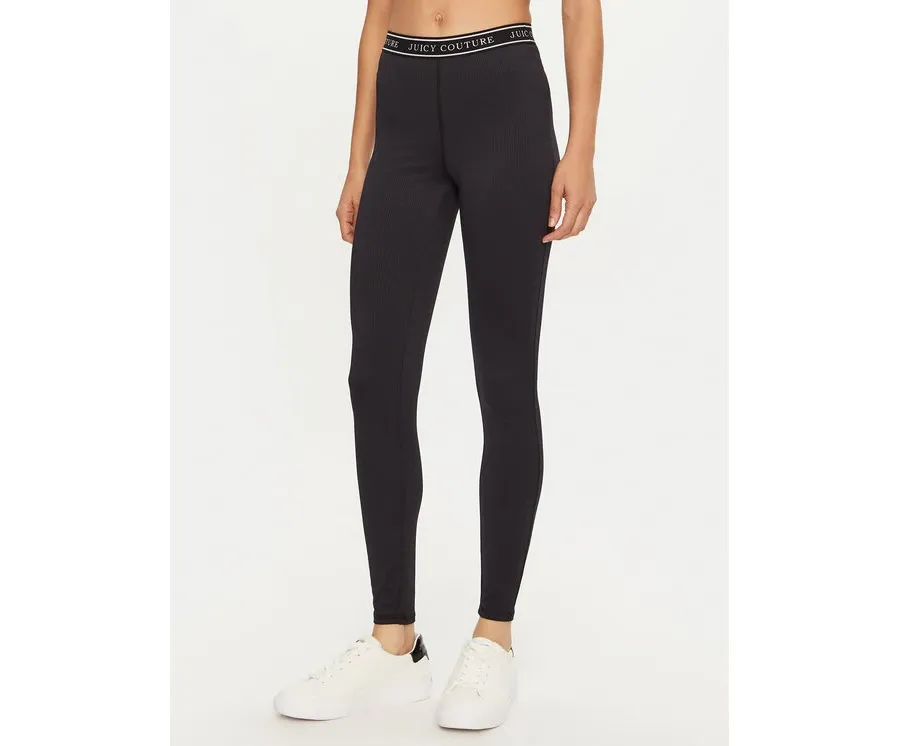 obrazek 1 Juicy Couture Legginsy Kia JCSML224413 Czarny Slim Fit