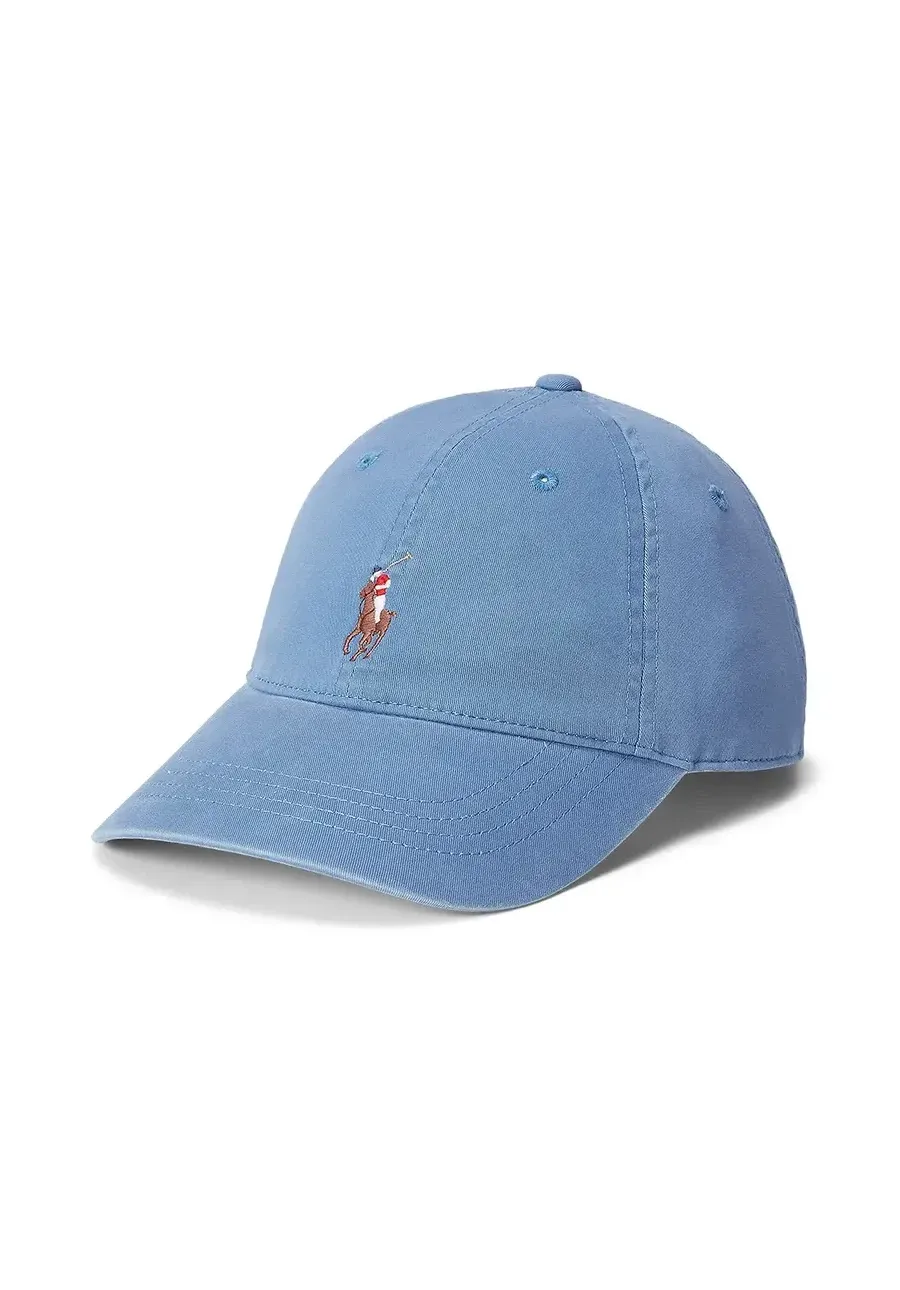 obrazek 1 Polo Ralph Lauren czapka z daszkiem bawełniana kolor niebieski gładka 211967361