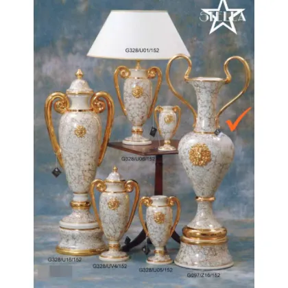 Zdjęcie Urokliwy duży ceramiczny wazon do salonu
