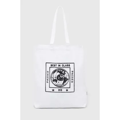 Zdjęcie Carhartt WIP torebka bawełniana Stamp Tote kolor biały I033629.00AXX