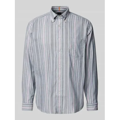 Zdjęcie Koszula casualowa o kroju regular fit z kołnierzykiem typu button down model ‘Lambey’