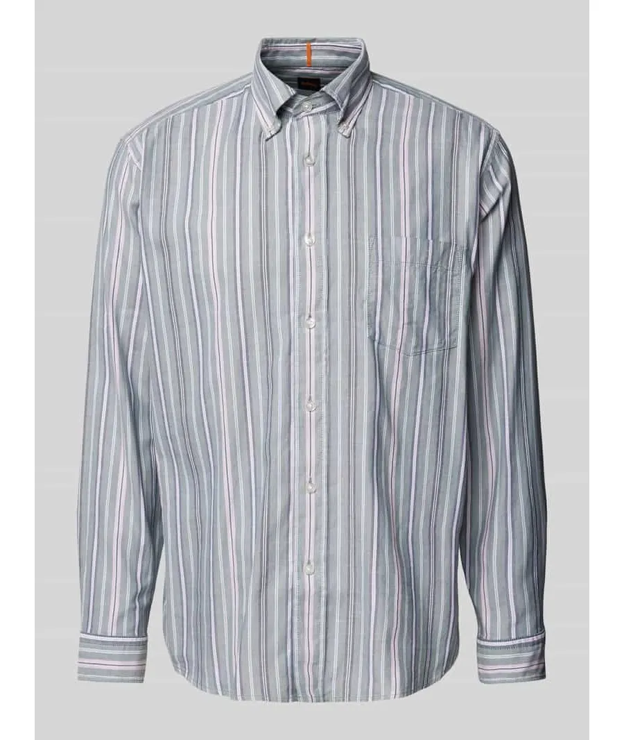obrazek 1 Koszula casualowa o kroju regular fit z kołnierzykiem typu button down model ‘Lambey’
