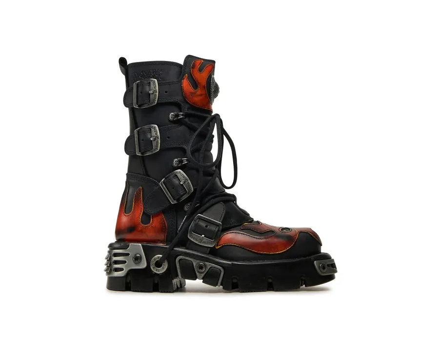 obrazek 1 NEW ROCK Glany M-107-S1 Czarny