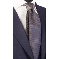Zdjęcie Elegancki krawat, kontrastowy w mikro gorszki