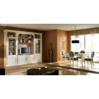 Zdjęcie Wyjątkowy antyczny włoski regał do salonu