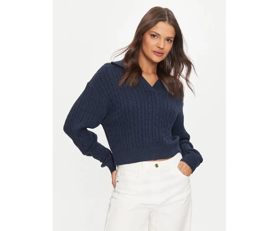 obrazek 1 Tommy Jeans Sweter Rugby DW0DW18680 Granatowy Regular Fit