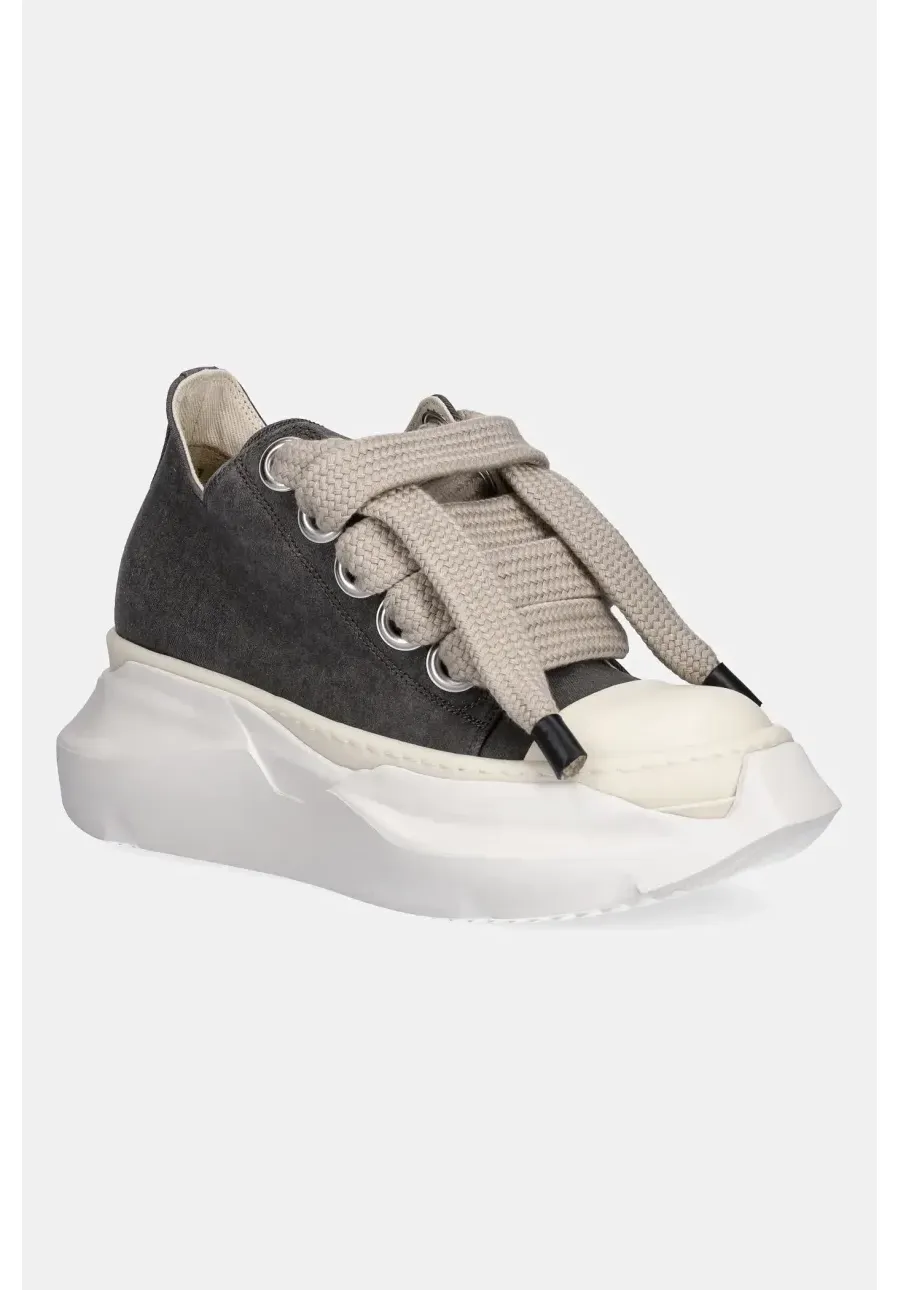 obrazek 1 Rick Owens DRKSHDW tenisówki Jumbo Laces Abstract Low Sneak kolor szary DS01E3845.SCFW2