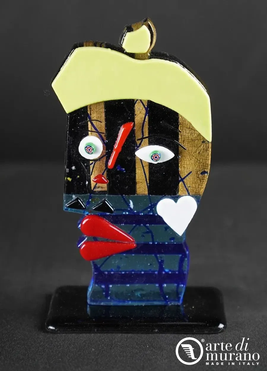 obrazek 1 Designerski abstrakcyjny pop-art rzeźba Picasso w szkle Murano