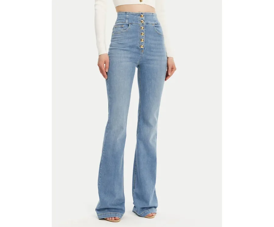 obrazek 1 Elisabetta Franchi Jeansy PJ82D51E2 Niebieski Regular Fit