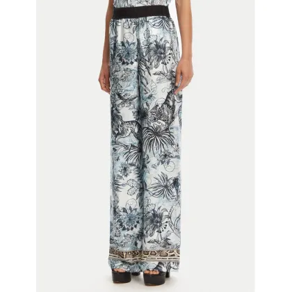 Zdjęcie Just Cavalli Spodnie materiałowe 78PAA120 Niebieski Loose Fit
