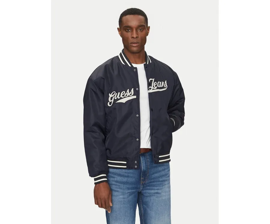 obrazek 1 Guess Jeans Kurtka bomber M5RL54 WHAA2 Granatowy Regular Fit