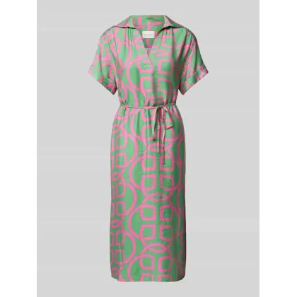 Zdjęcie Sukienka midi z wiązanym paskiem