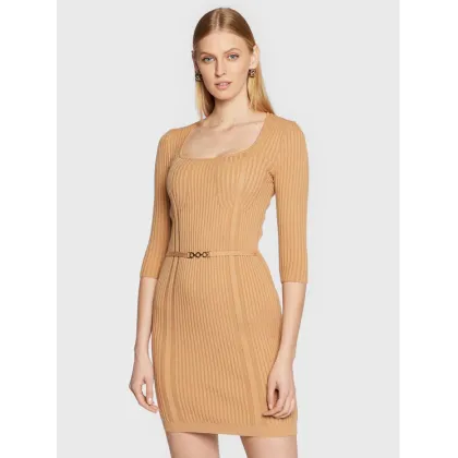 Zdjęcie Rinascimento Sukienka dzianinowa CFM0010919003 Brązowy Slim Fit