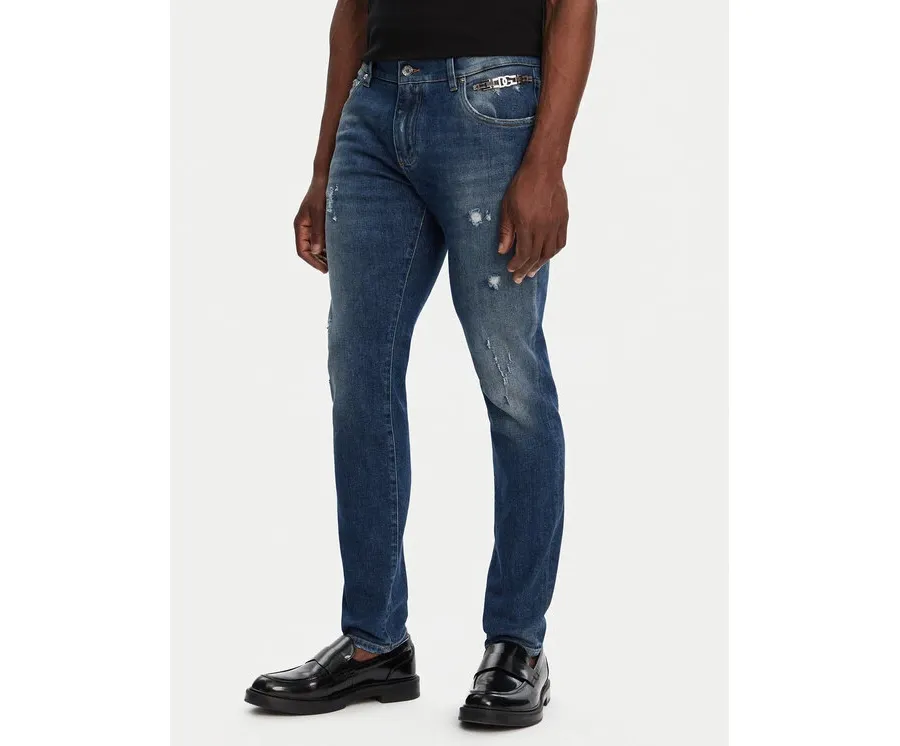 obrazek 1 Dolce&Gabbana Jeansy GY07CD G8LN7 Granatowy Slim Fit