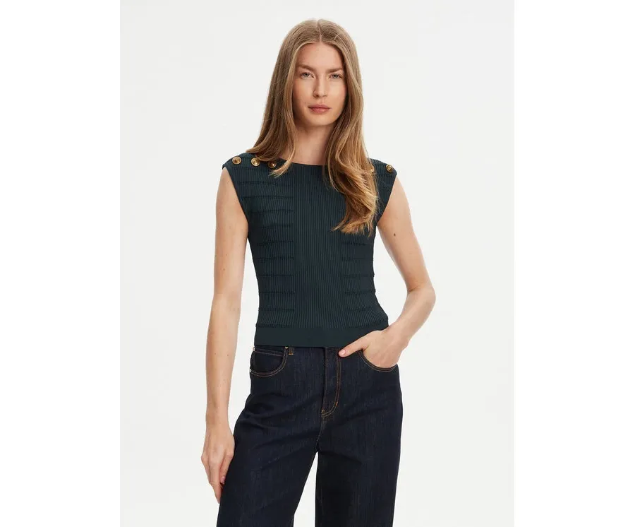 obrazek 1 Guess Bluzka W5YR12 Z0130 Zielony Regular Fit