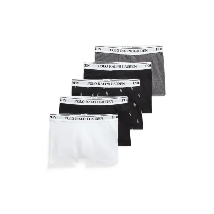 Zdjęcie Polo Ralph Lauren bokserki 5-pack męskie kolor szary 714864292