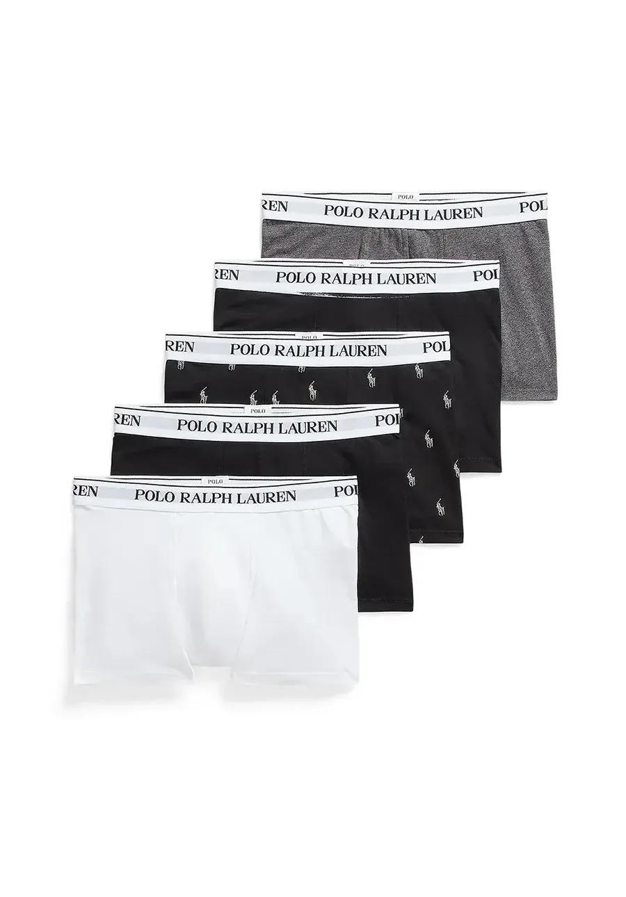 obrazek 1 Polo Ralph Lauren bokserki 5-pack męskie kolor szary 714864292