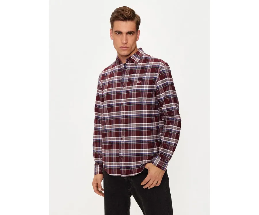 obrazek 1 Tommy Jeans Koszula DM0DM19648 Czerwony Regular Fit