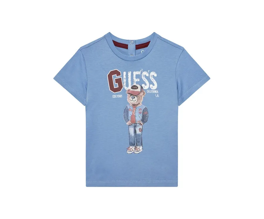 obrazek 1 Guess T-Shirt N5YI22 K8HM4 Niebieski Regular Fit