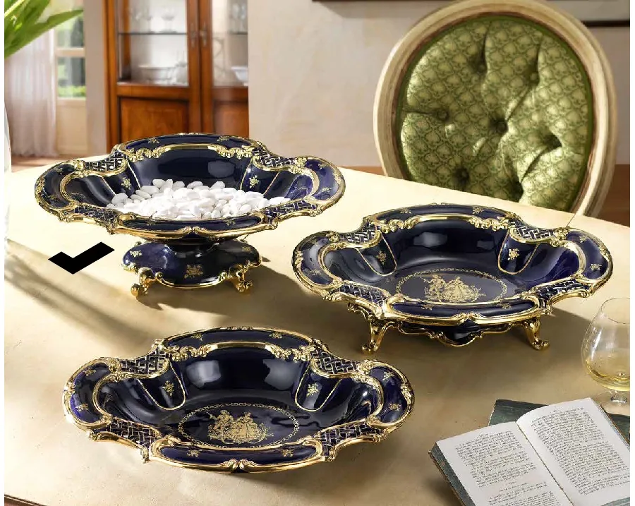 picture 1 Blue, gold - an exclusive compote for an elegant table - Bruno Costenaro