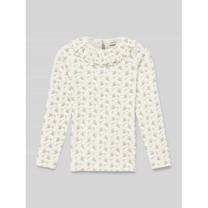 Zdjęcie Bluzka z długim rękawem i kołnierzem z falbaną