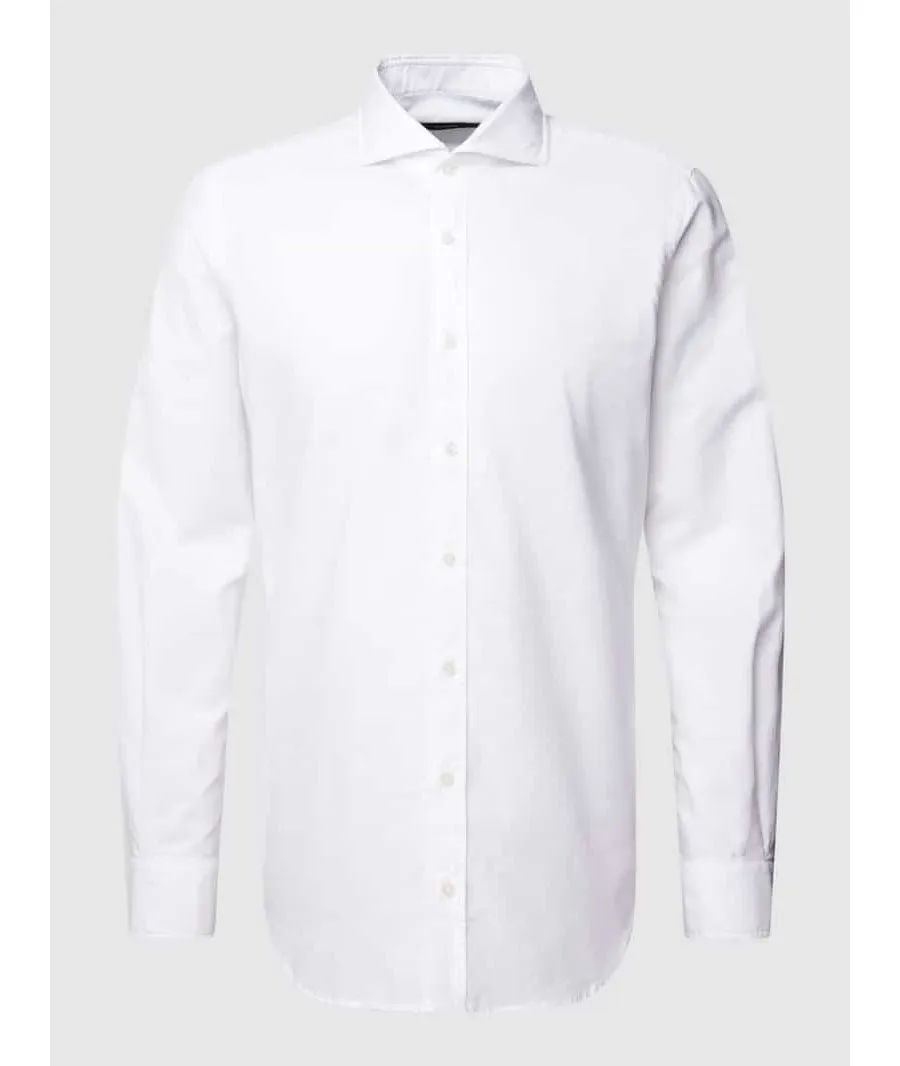 obrazek 1 Koszula biznesowa o kroju slim fit z kołnierzykiem typu kent model ‘Lano’